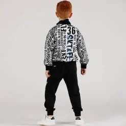 Pantalone in felpa celeste da bambino