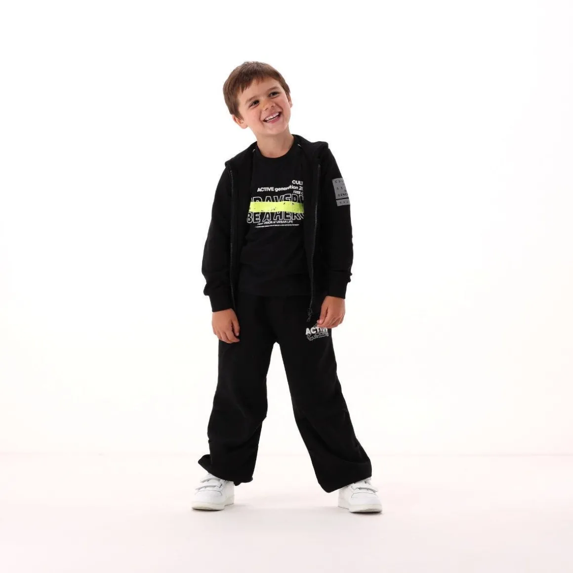 Pantalone in felpa diagonale per bambino