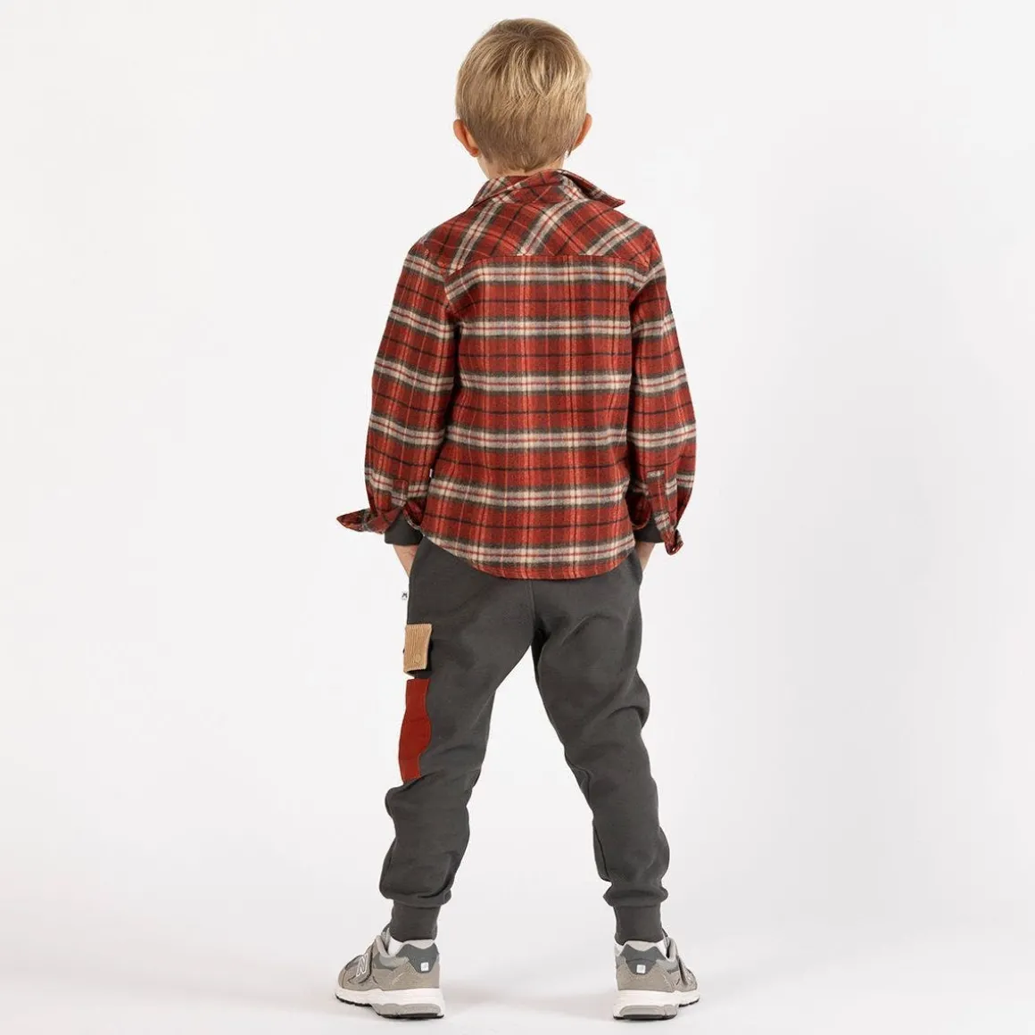 Pantalone in felpa diagonale per ragazzo