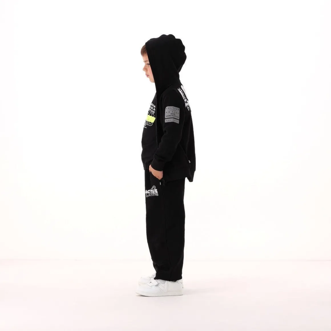 Pantalone in felpa diagonale per bambino