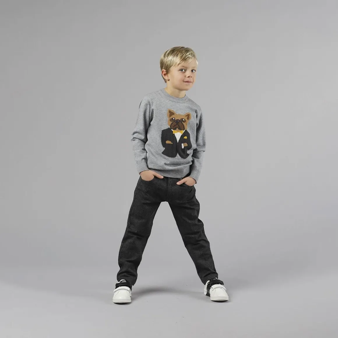 Pantalone in felpa stampata per bambino