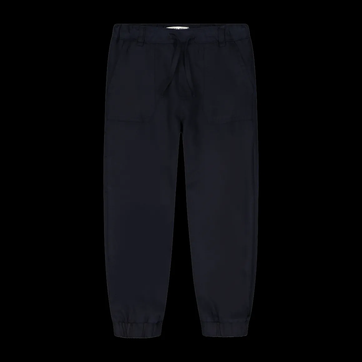 Pantalone in gabardina fiammata per bambino