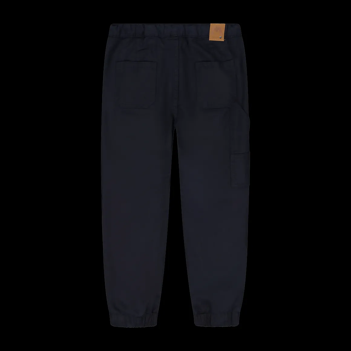 Pantalone in gabardina fiammata per bambino