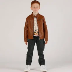 Pantalone in gabardina leggera con tasconi bambino