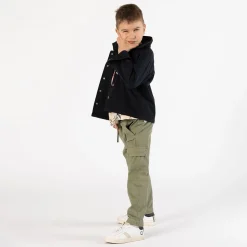 Pantalone in gabardina smerigliata per ragazzo