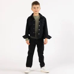 Pantalone in gabardina smerigliata per ragazzo