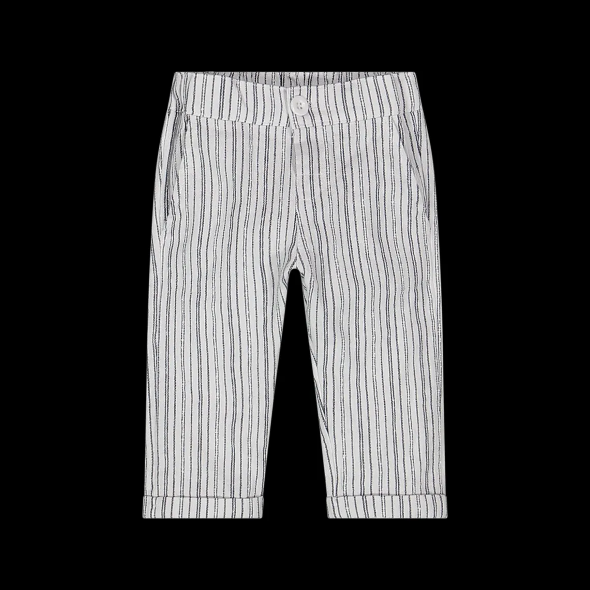 Pantalone in tessuto misto lino stampato bambino