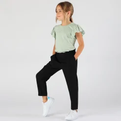 Pantalone in twill da bambina