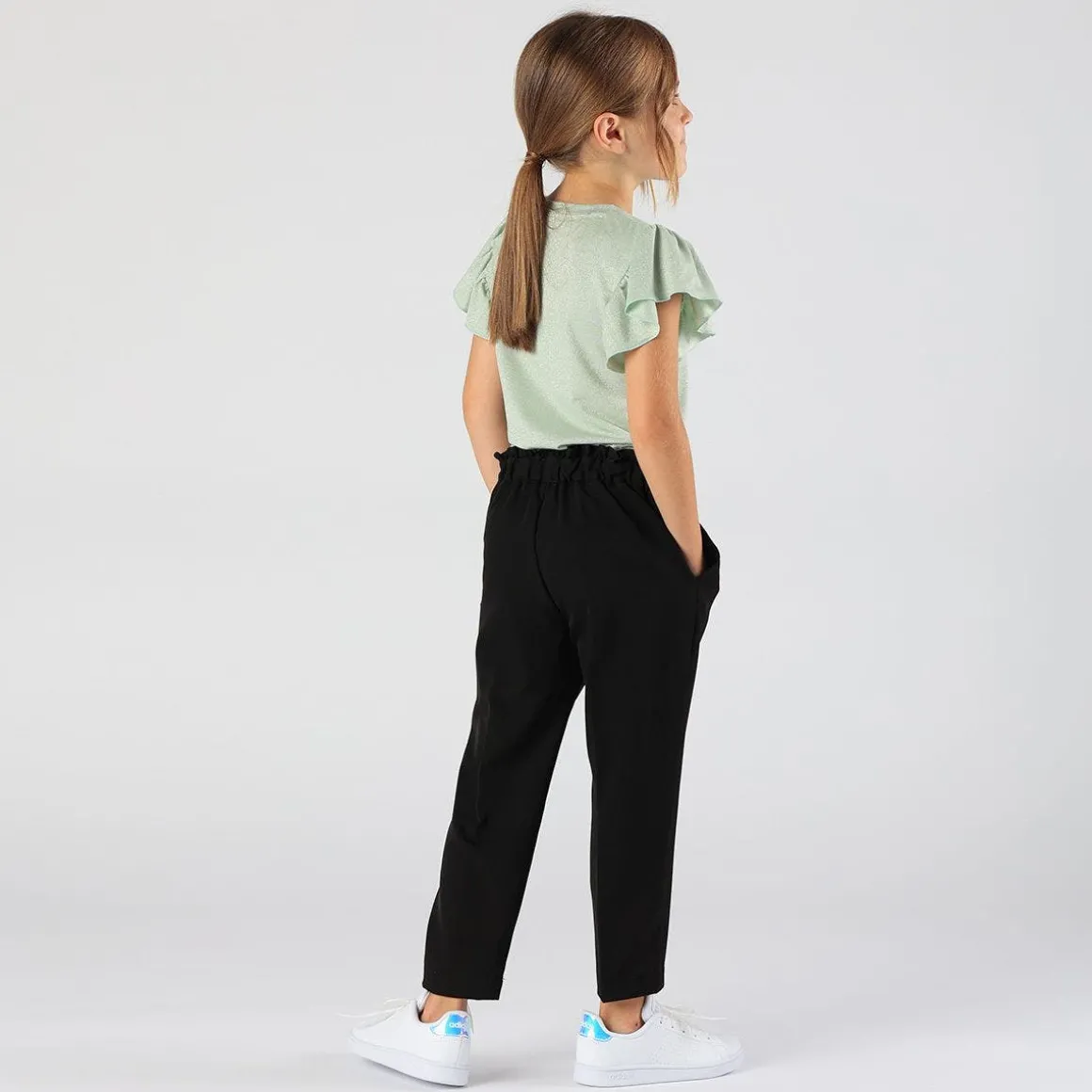 Pantalone in twill da bambina