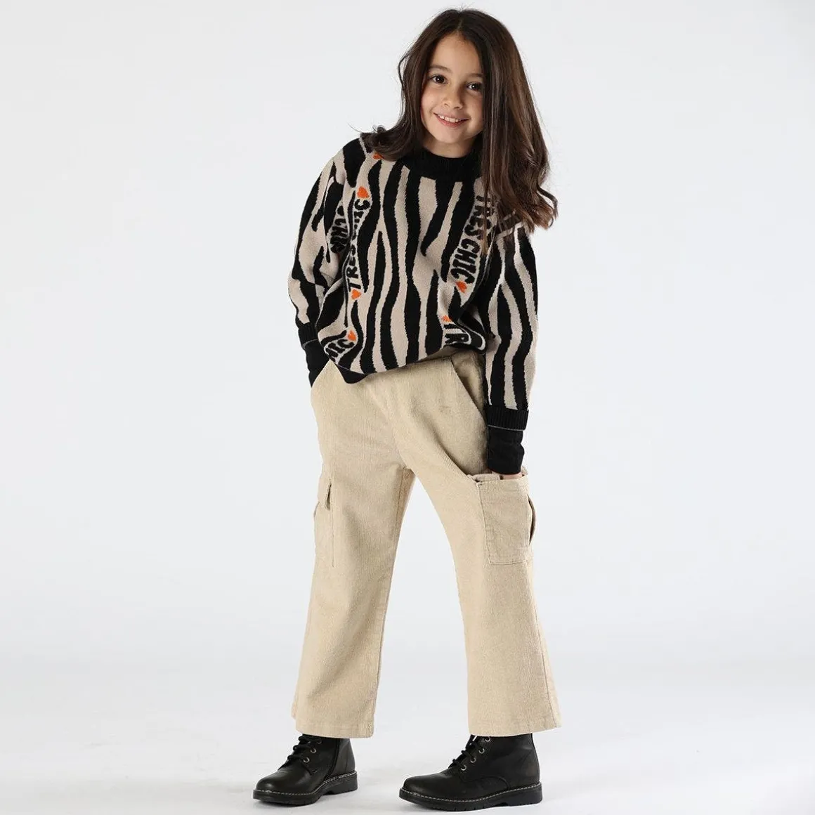 Pantalone in velluto a coste bambina