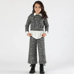 Pantalone jacquard da bambina