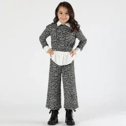 Pantalone jacquard da bambina