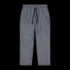 Pantalone lungo da bambino in gessato misto lino