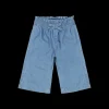 Pantalone lungo in chambray per neonata