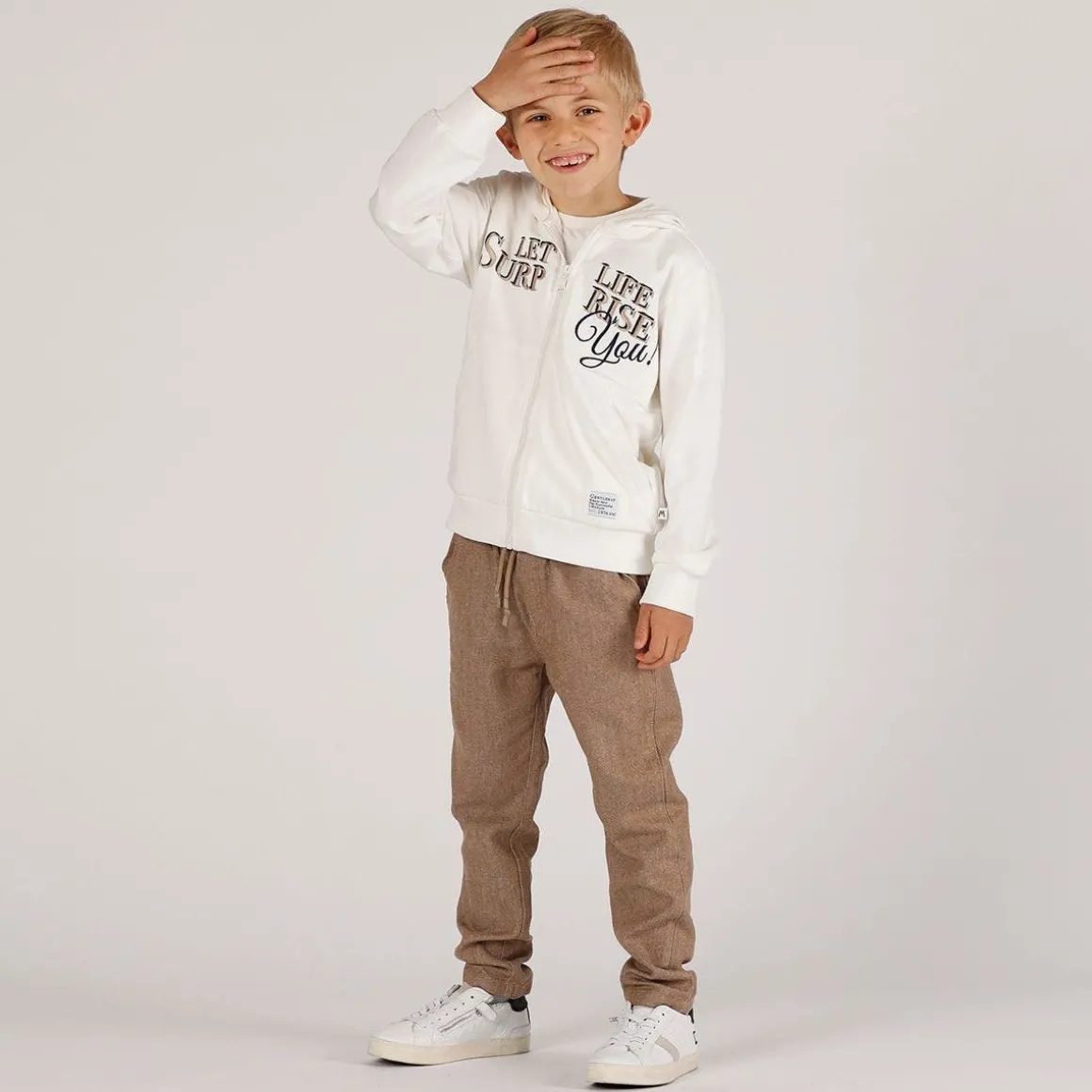 Pantalone misto lino bambino