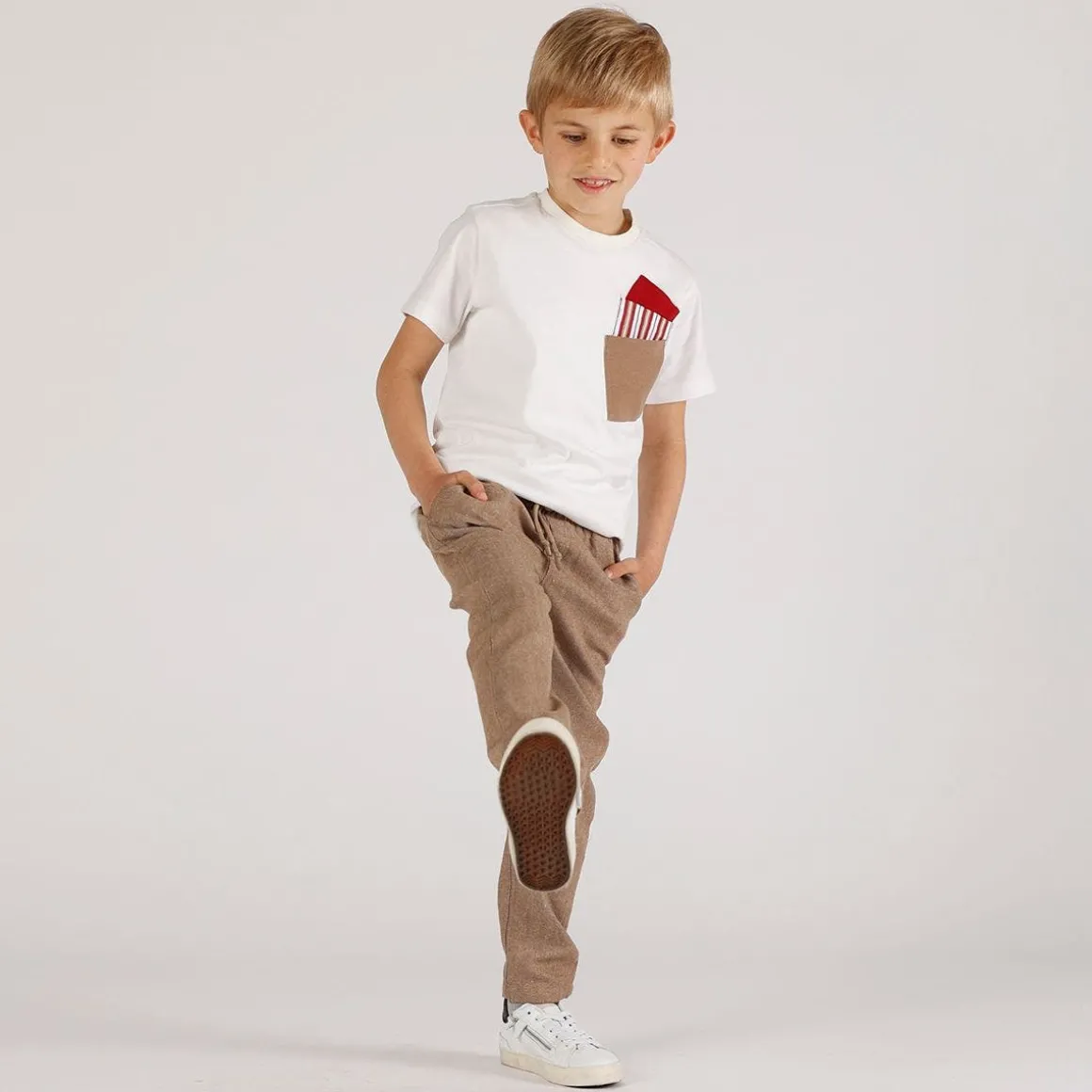 Pantalone misto lino bambino