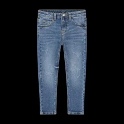 Pantalone skinny con strappi per bambina