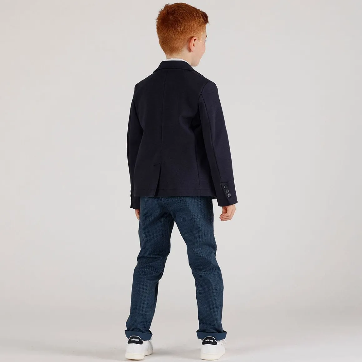 Pantalone stampa micro-fantasia da bambino