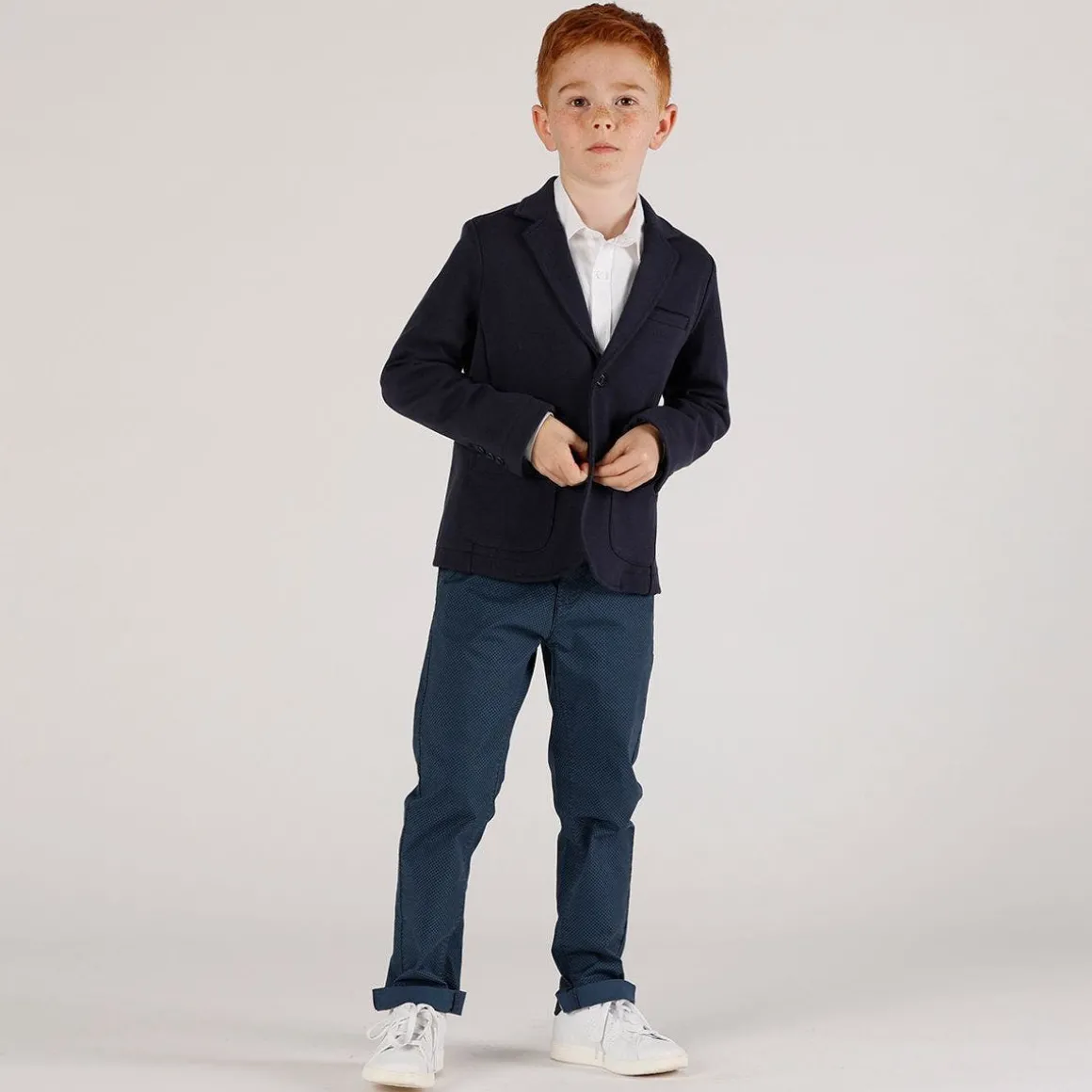 Pantalone stampa micro-fantasia da bambino