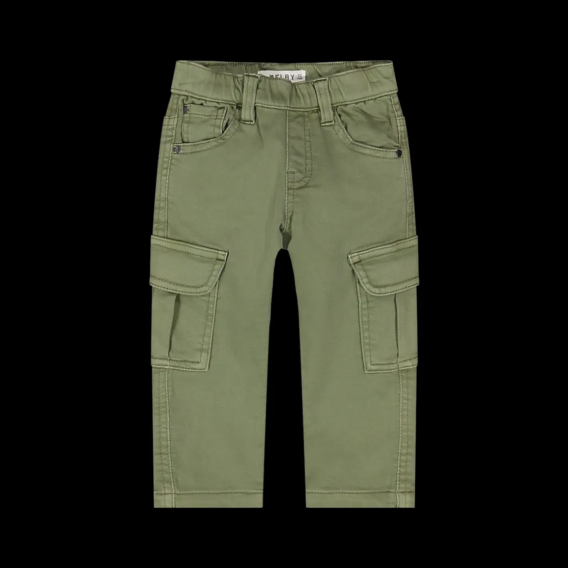 Pantaloni cargo in felpa denim per bambino