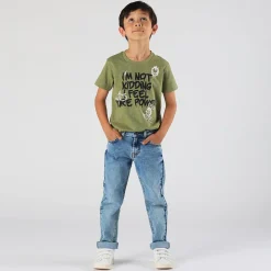 Pantaloni da bambino in denim stretch