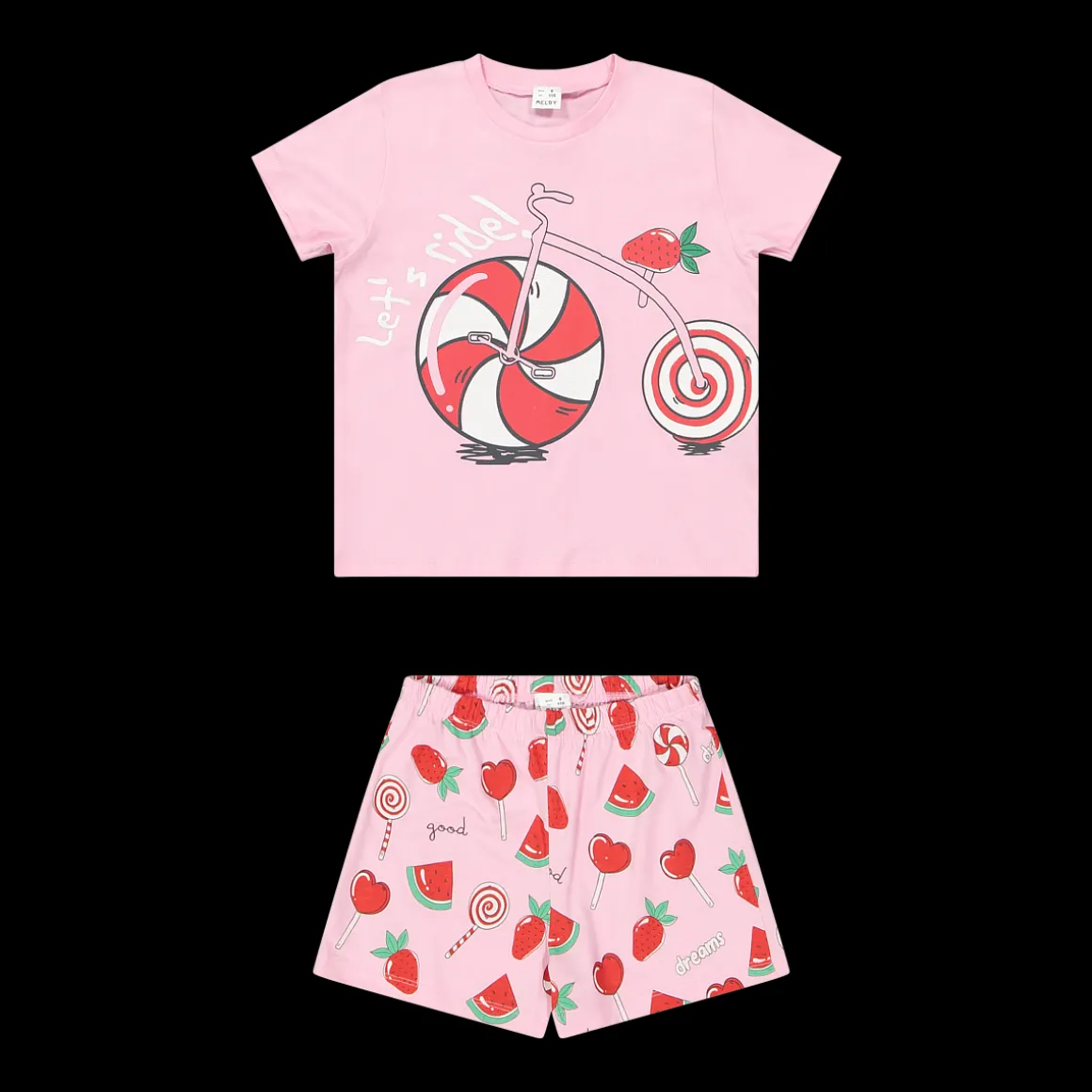 Pigiama corto per bambina
