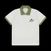Polo da bambino in piquet con stampa sul retro