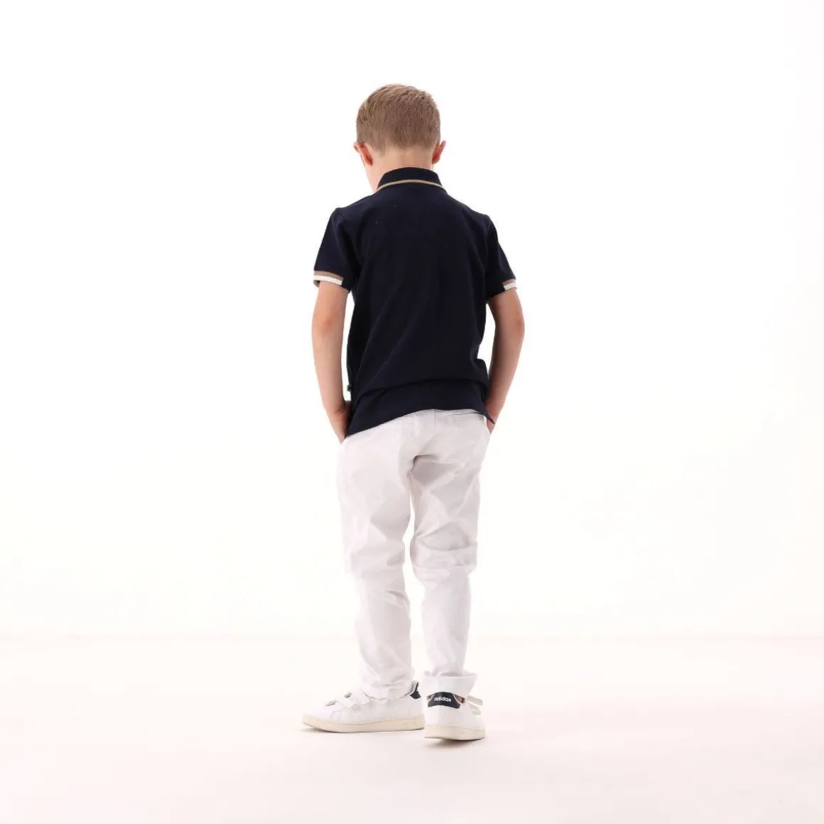 Polo elegante in piquet per bambino
