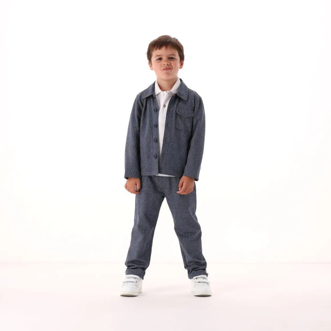 Polo elegante in piquet per bambino