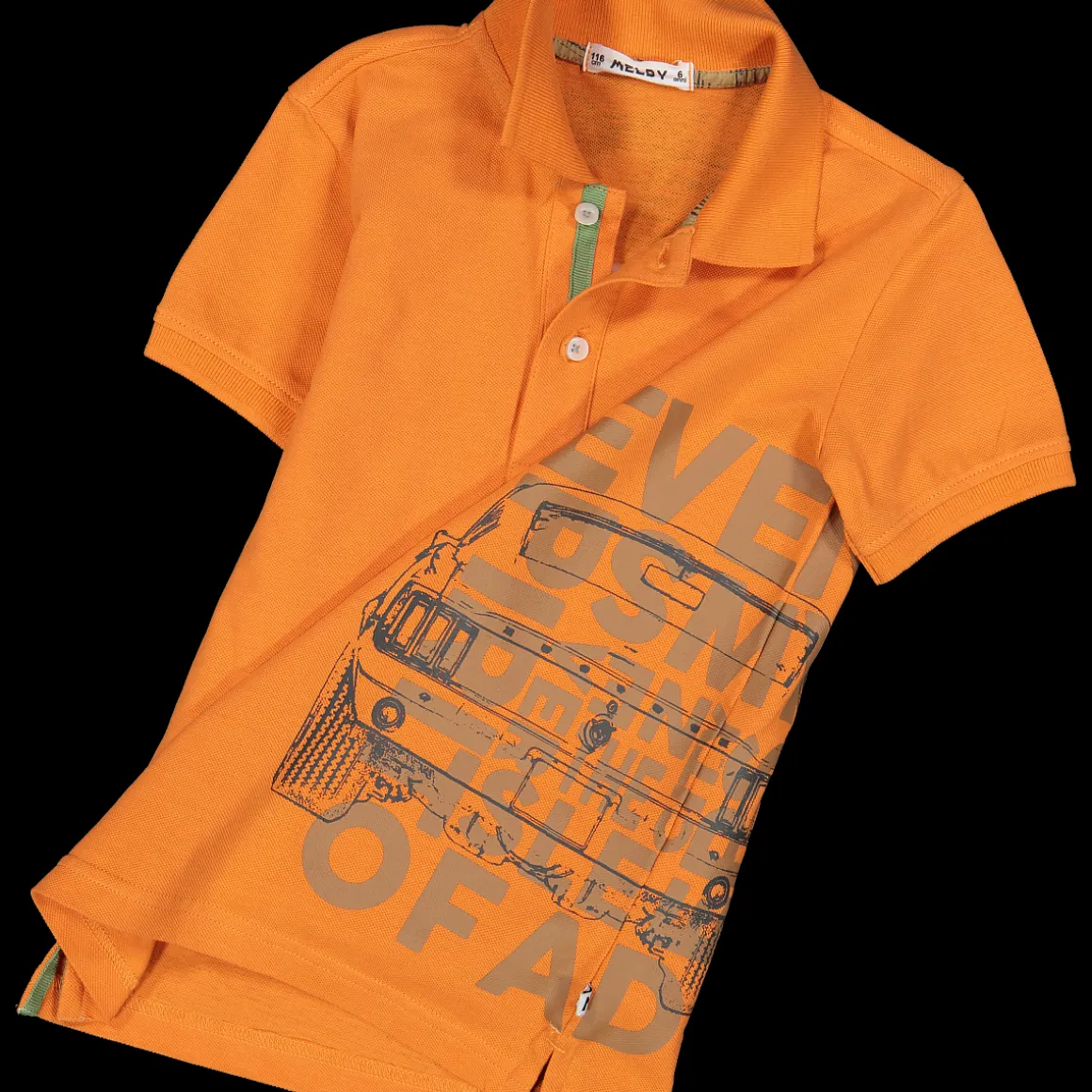 Polo piquet arancio da bambino