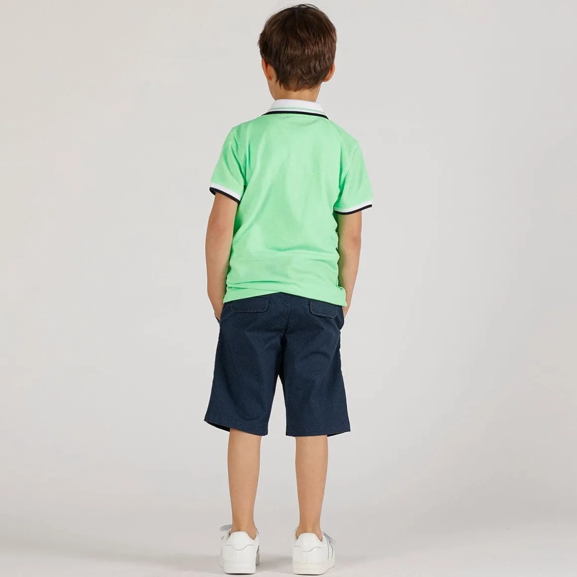 Polo piquet panna da bambino