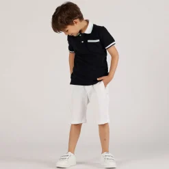Polo piquet panna da bambino