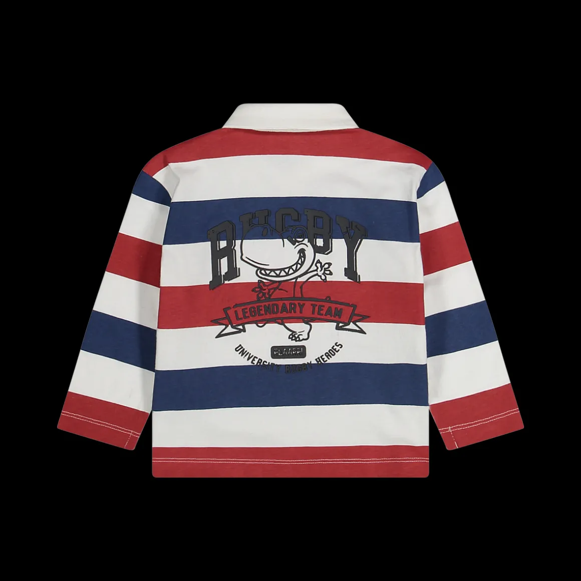 Polo rigata in jersey invernale per neonato