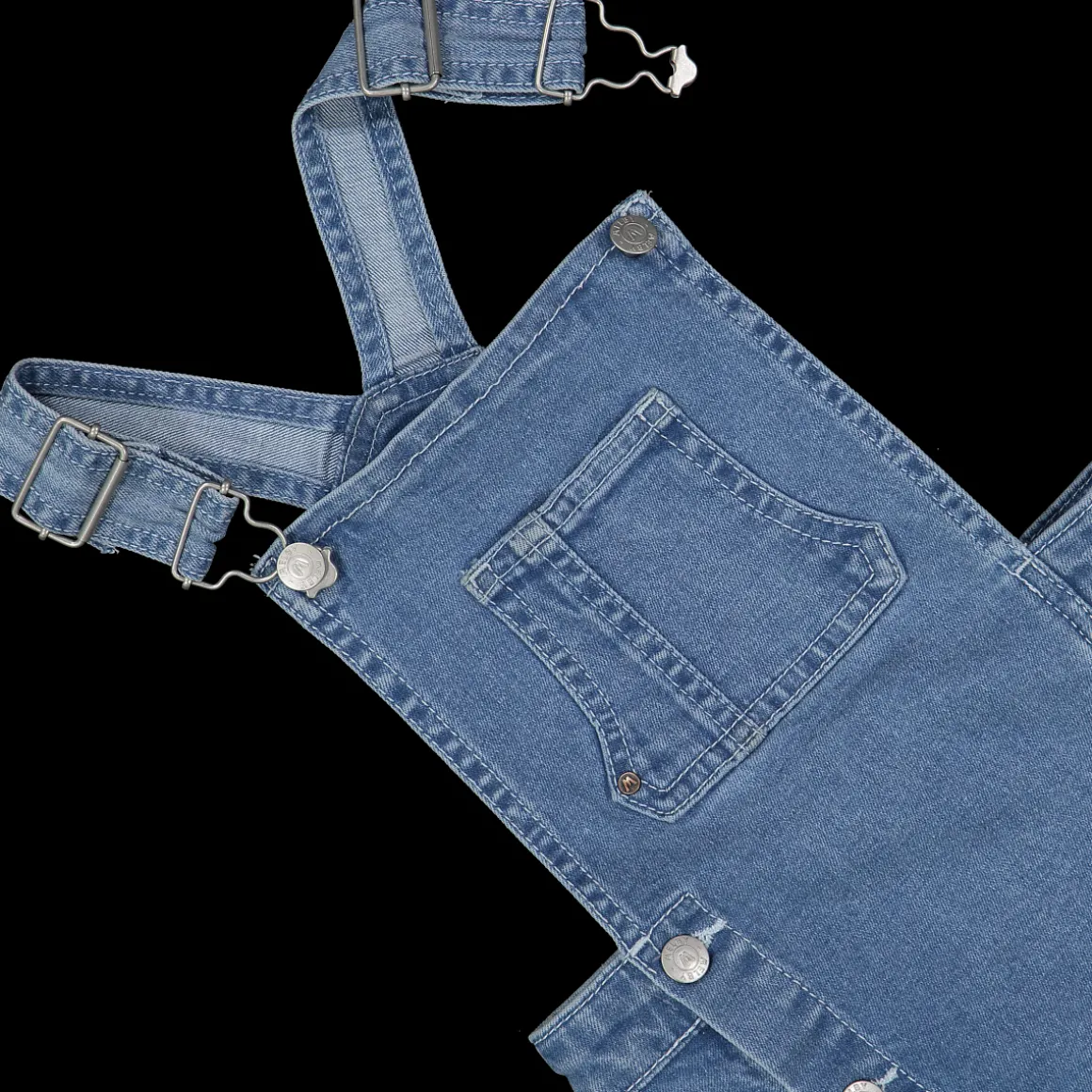 Salopette in denim da bambina