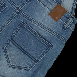Salopette in denim da bambina