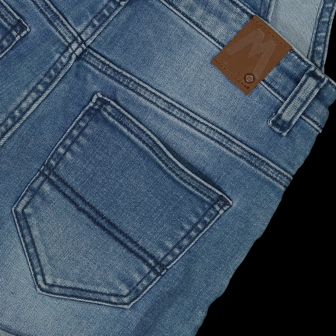 Salopette in denim da bambina