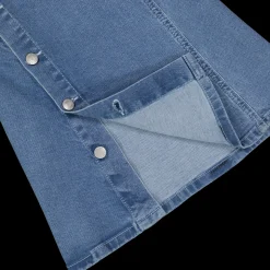 Salopette in denim da bambina