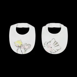 Set 2 bavaglini bipack con gattini da bambina