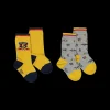 Set 2 calzini da neonato corti fantasia