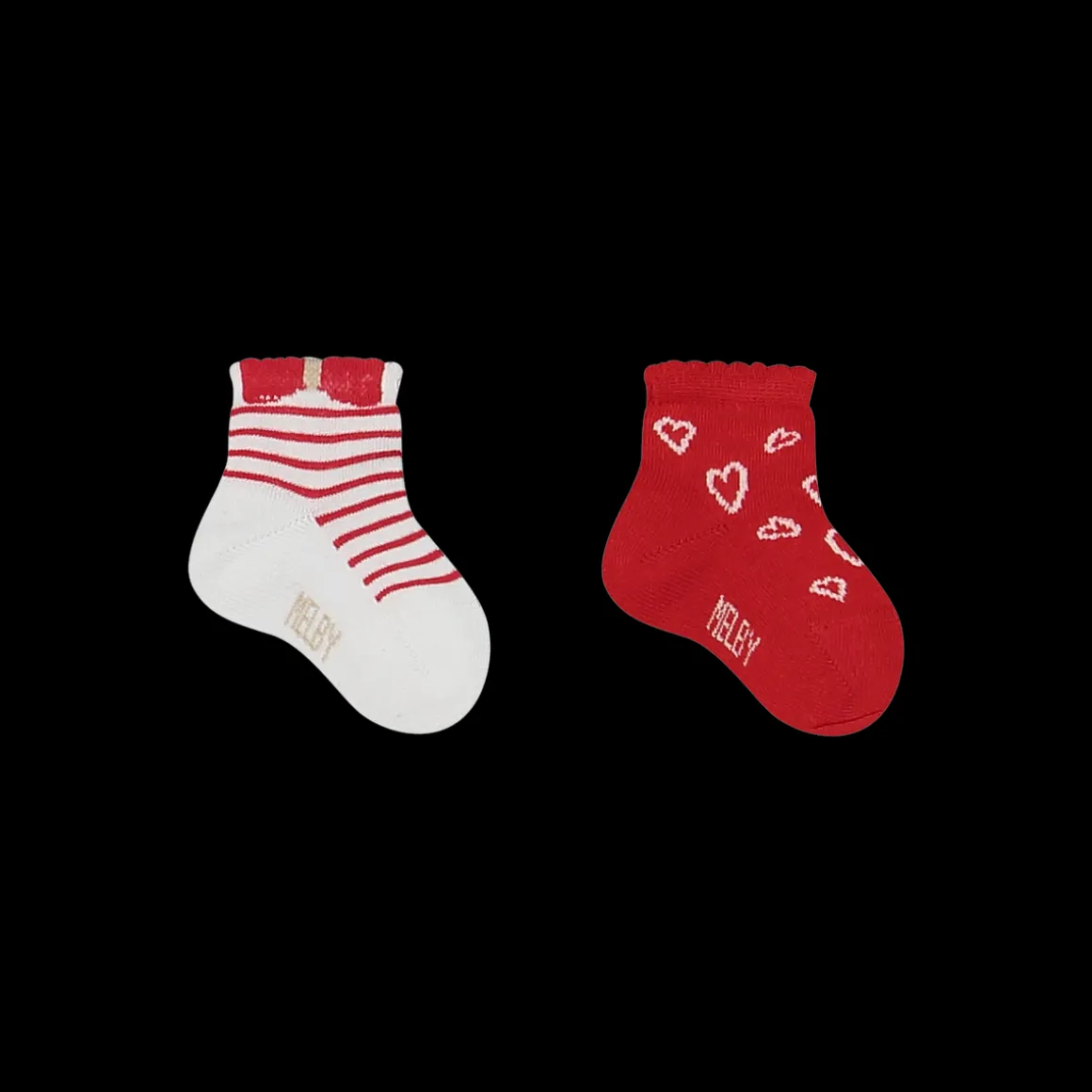 Set 2 calzini fantasie mix da bambina