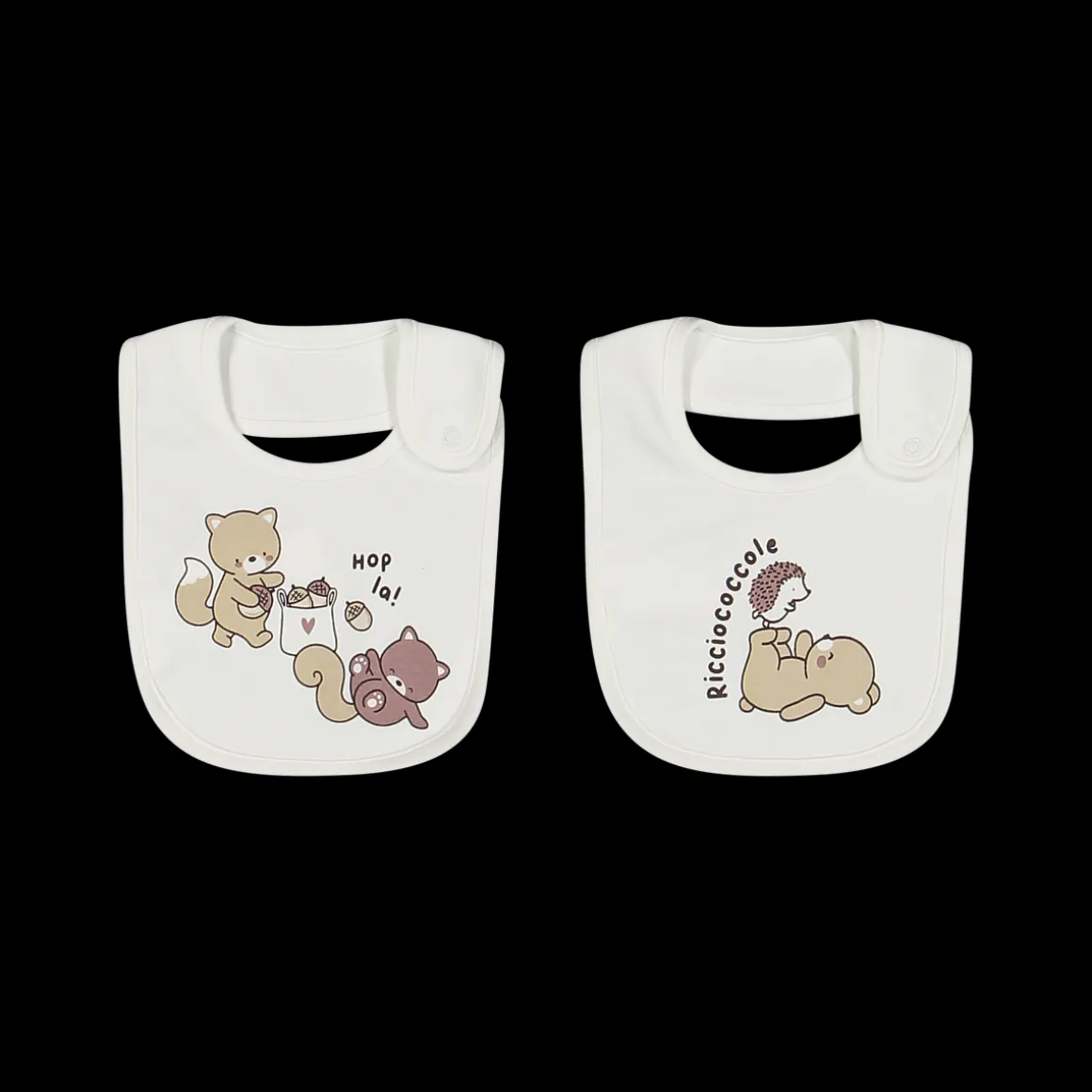 Set di due bavaglini unisex