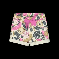 Shorts con stampa savana per bambina