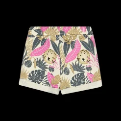 Shorts con stampa savana per bambina