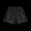 Shorts da bambina in ecopelle