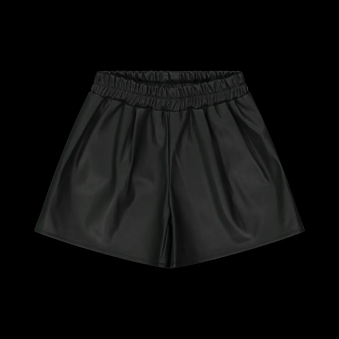 Shorts da bambina in ecopelle