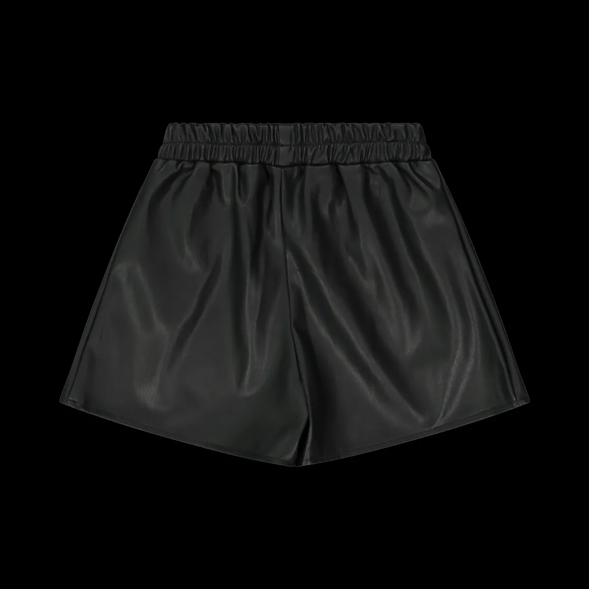 Shorts da bambina in ecopelle