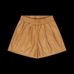Shorts da bambina in ecopelle