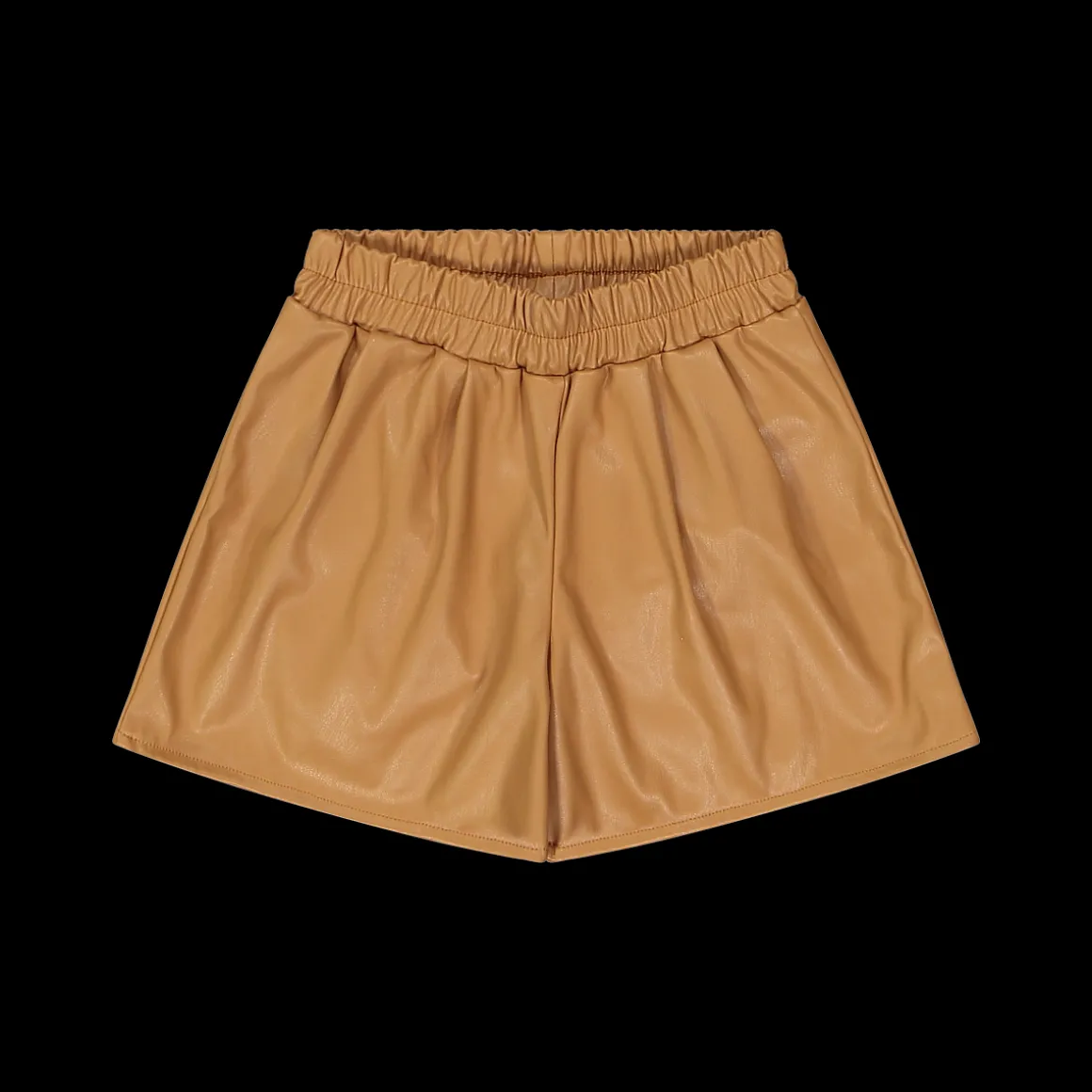 Shorts da bambina in ecopelle