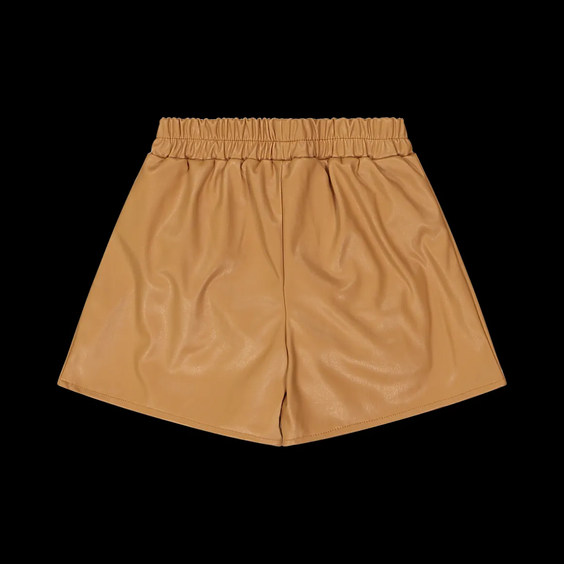 Shorts da bambina in ecopelle