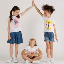 Shorts in denim da bambina